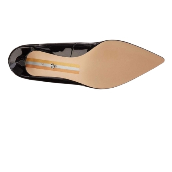 Sam Edelman Black Patent Leather Kitten Heel Pumps - Picture 5 of 6